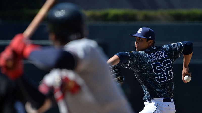 San Diego Padres pitcher Andres Munoz