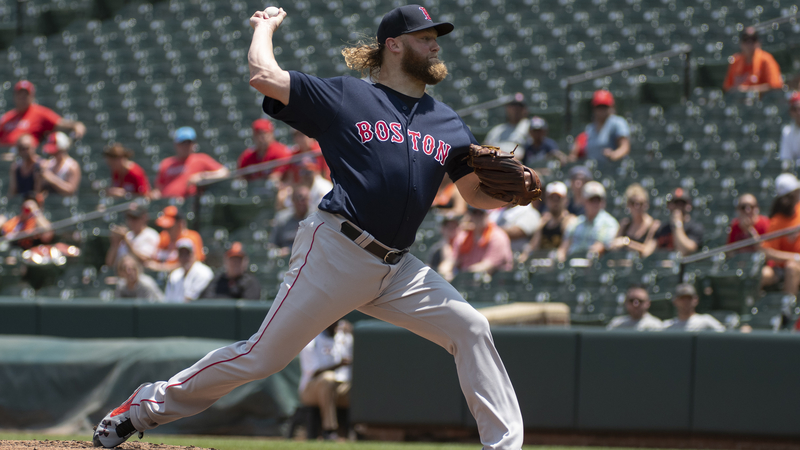 Red Sox pitcher Andrew Cashner
