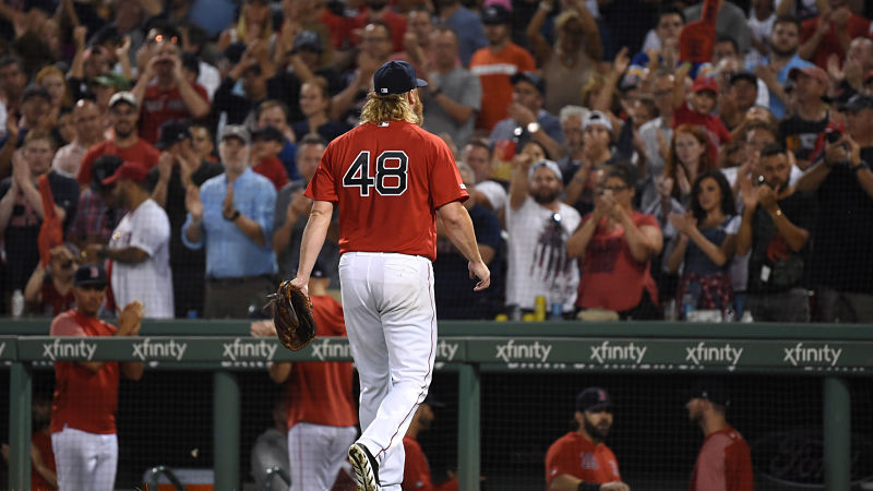 Boston Red Sox starting pitcher Andrew Cashner
