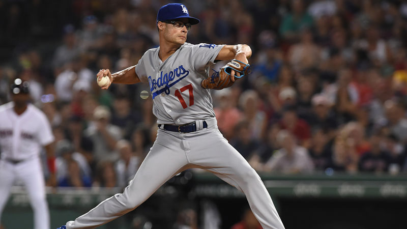 Los Angeles Dodgers relief pitcher Joe Kelly