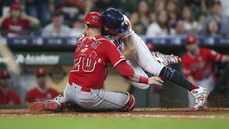 Los Angeles Angels Catcher Jonathan Lucroy