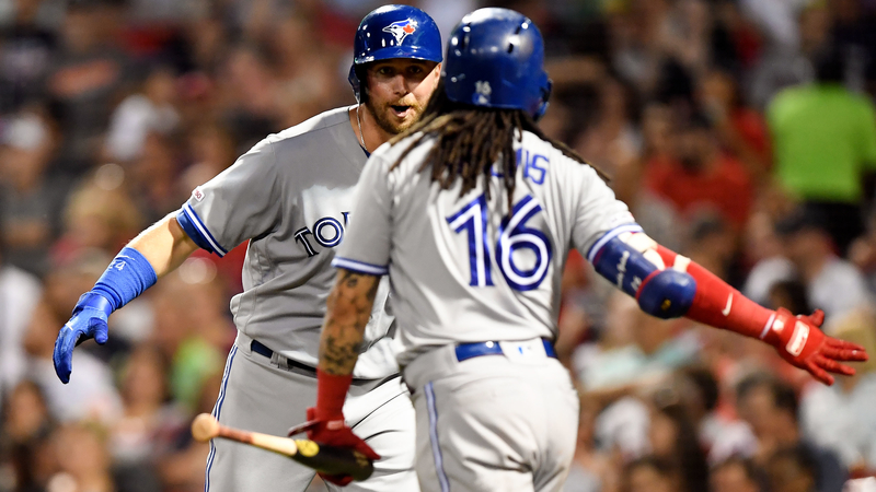 Toronto Blue Jays' Justin Smoak And Freddy Galvis