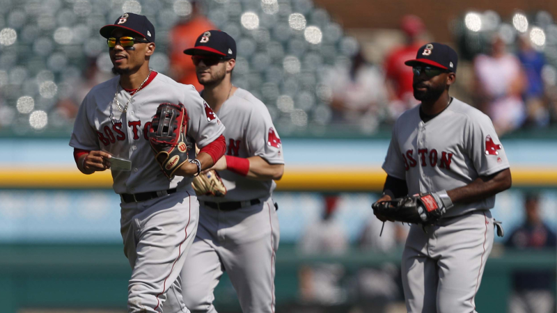 Mookie Betts, Andrew Benintendi, Jackie Bradley Jr.