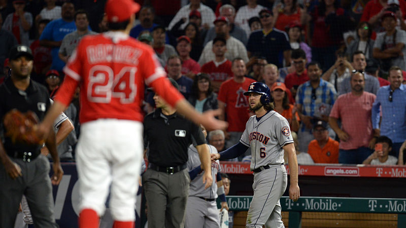 Angels pitcher Noe Ramirez, Astros outfielder Jake Marisnick
