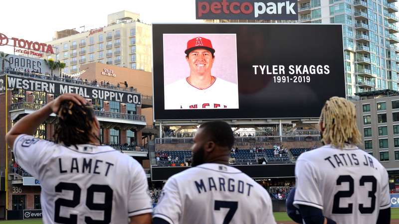 Los Angeles Angels Pitcher Tyler Skaggs