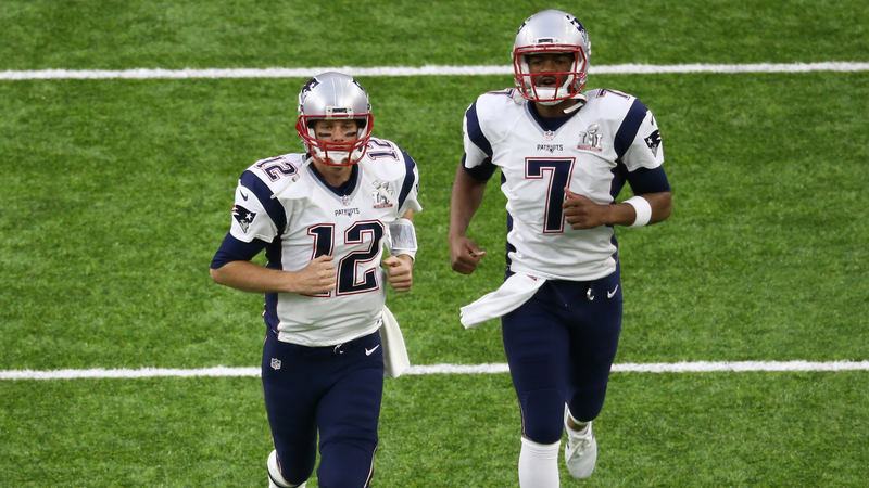 Patriots QB Tom Brady, Jacoby Brissett