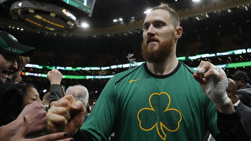 Boston Celtics center Aron Baynes