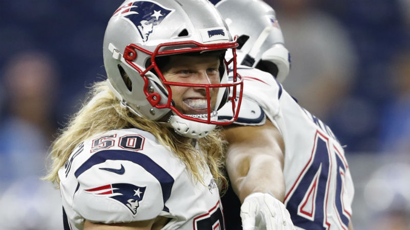 New England Patriots defensive end Chase Winovich