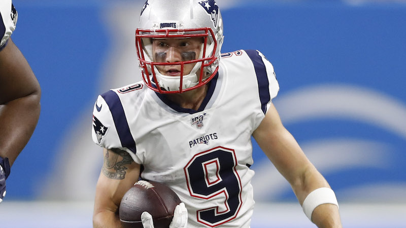 Patriots wide receiver Gunner Olszewski