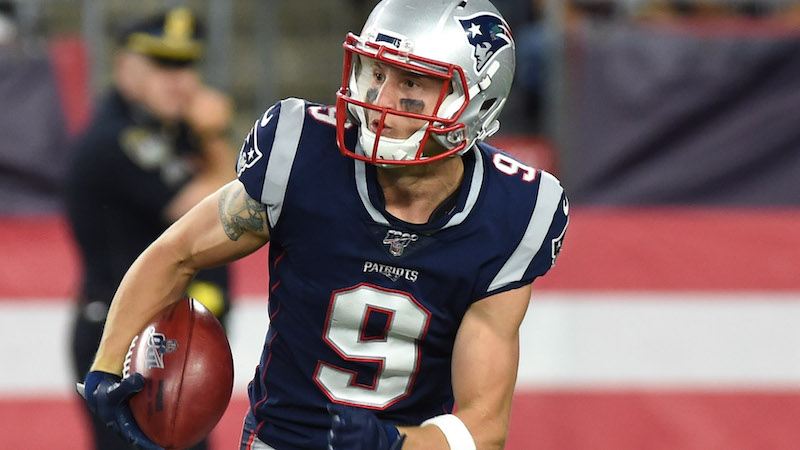 Patriots wide receiver Gunner Olszewski