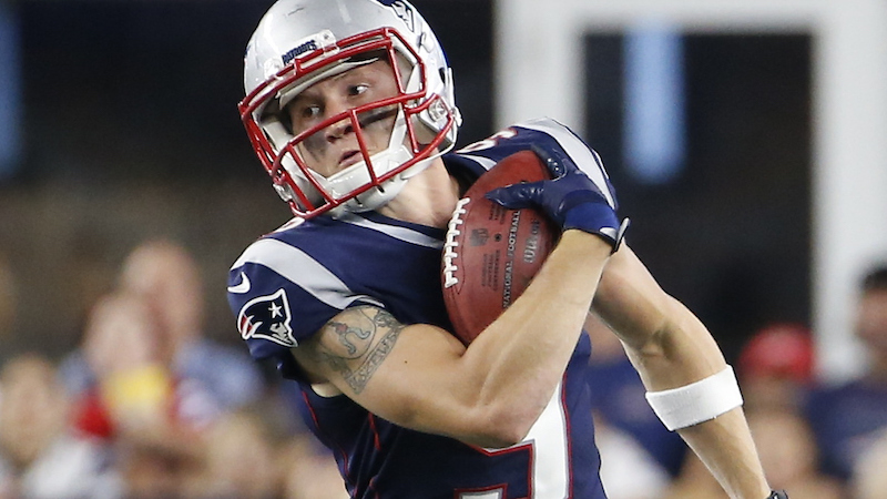 Patriots wide receiver Gunner Olszewski