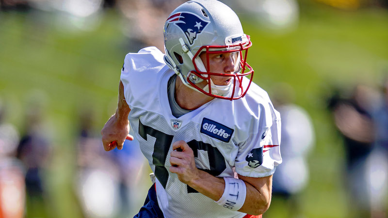 Patriots wide receiver Gunner Olszewski
