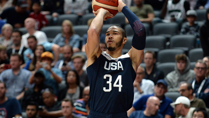 Boston Celtics and USA forward Jayson Tatum