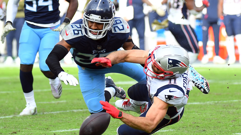 Titans cornerback Logan Ryan, Patriots wide receiver Julian Edelman