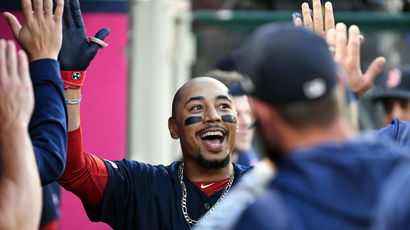 Boston Red Sox outfielder Mookie Betts
