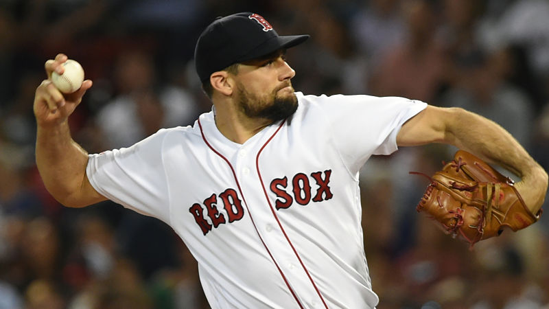 Boston Red Sox pitcher Nathan Eovaldi