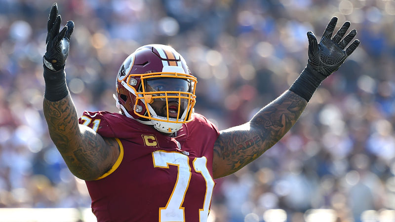 Washington Redskins left tackle Trent Williams