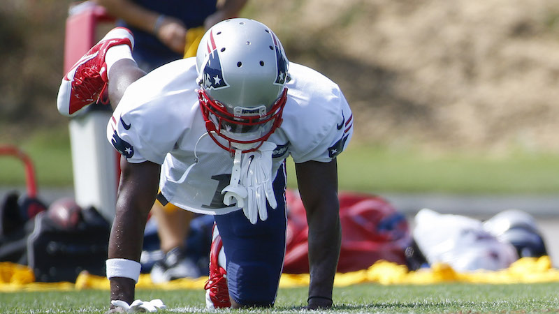 Patriots wide receiver Antonio Brown