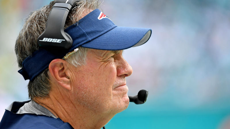 New England Patriots head coach Bill Belichick