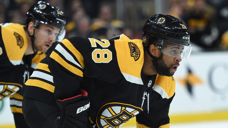 Former Boston Bruins Center Gemel Smith