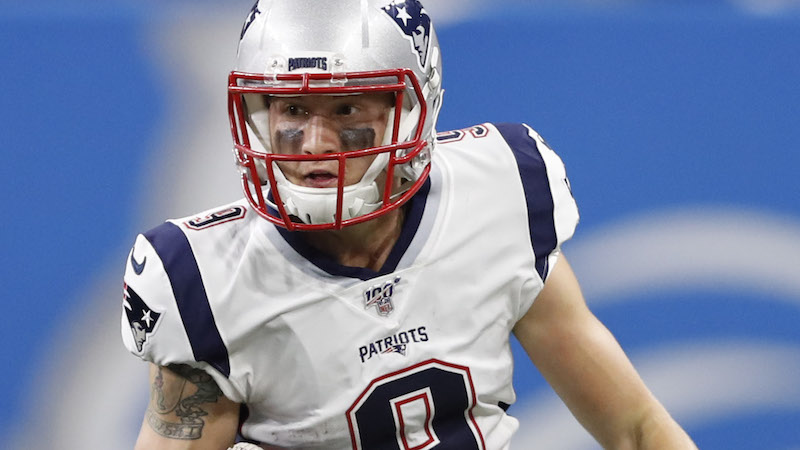 Patriots wide receiver Gunner Olszewski