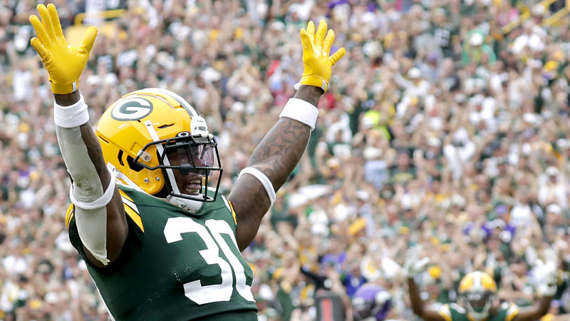 Green Bay Packers running back Jamaal Williams