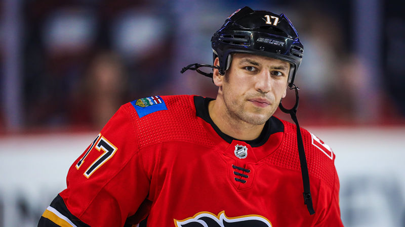 Calgary Flames forward Milan Lucic