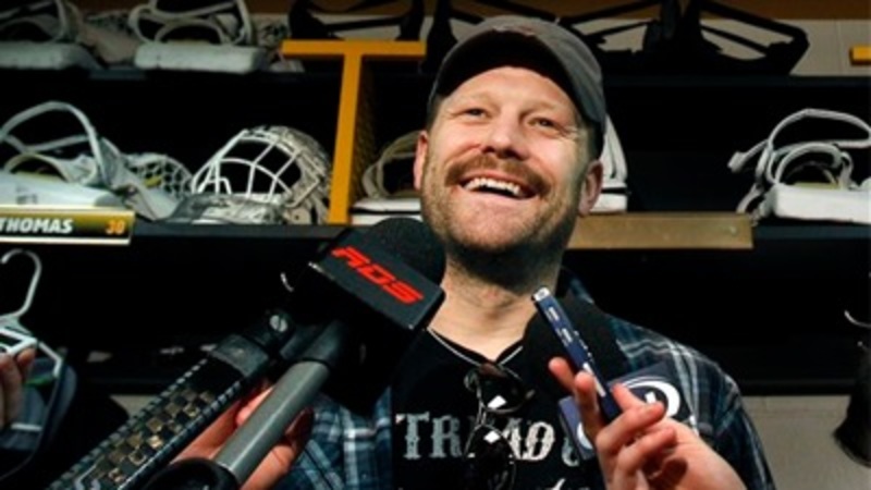 Retired NHL goaltender Tim Thomas