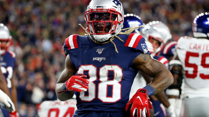 Patriots running back Brandon Bolden