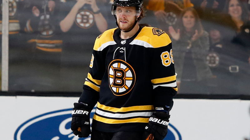 Boston Bruins right wing David Pastrnak (88)