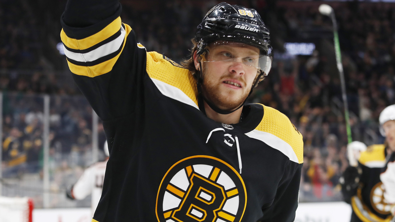 Boston Bruins' David Pastrnak