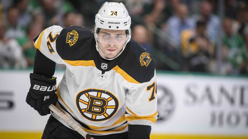 Boston Bruins forward Jake DeBrusk