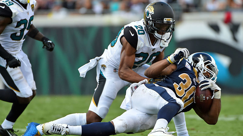 Los Angeles Rams cornerback Jalen Ramsey and running back Todd Gurley