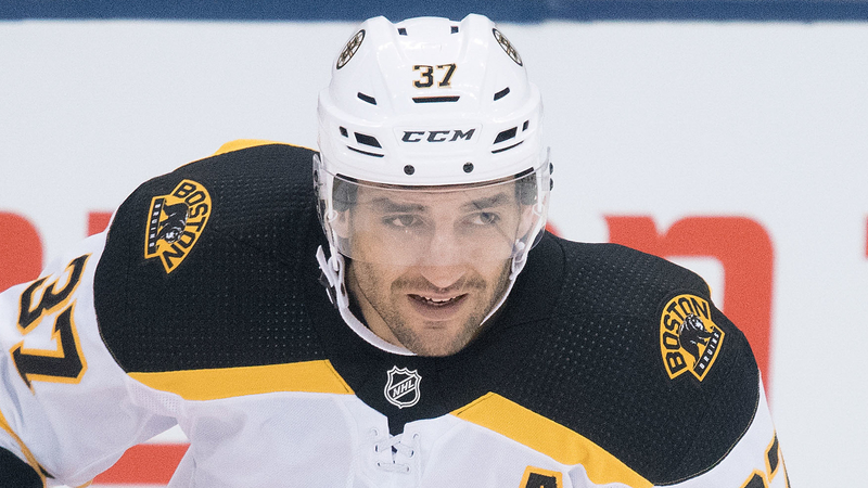 Boston Bruins' Patrice Bergeron