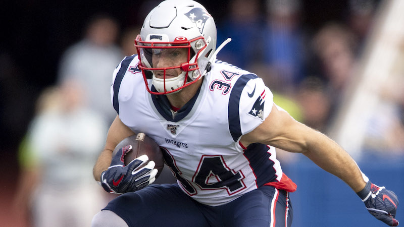 Patriots running back Rex Burkhead