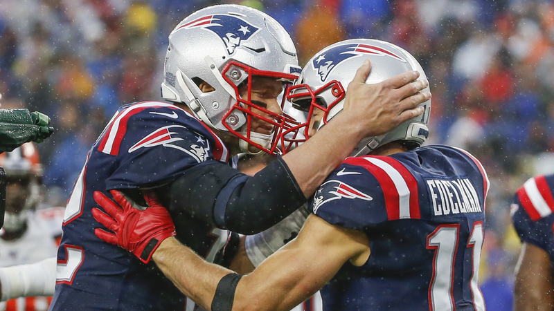 Free Agent Quarterback Tom Brady And New England Patriots Wide Receiver Julian Edelman