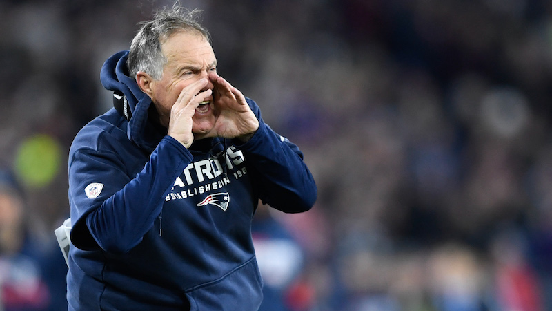 Patriots head coach Bill Belichick