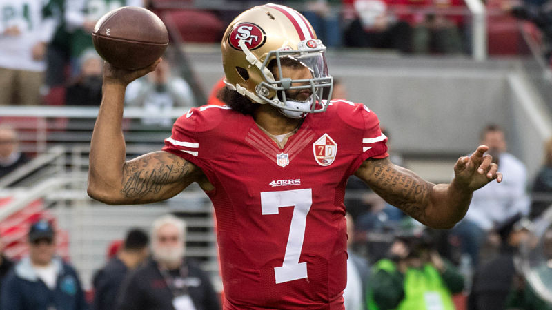 49ers quarterback Colin Kaepernick