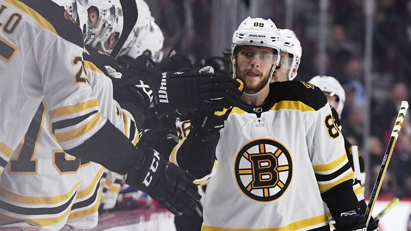 Boston Bruins winger David Pastrnak