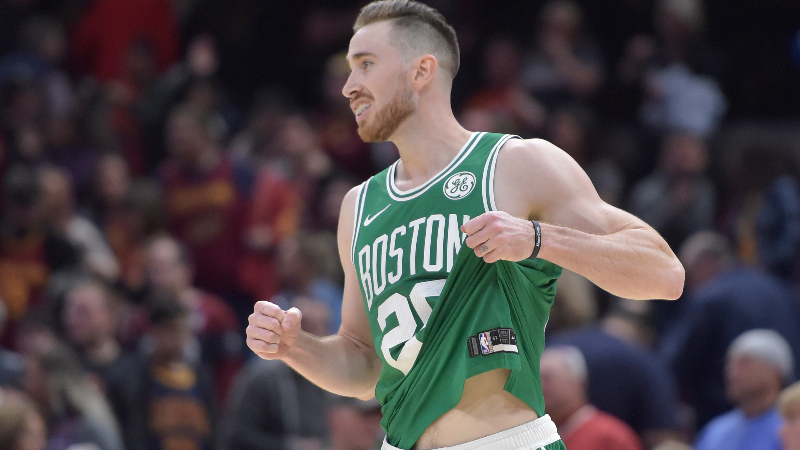 Boston Celtics forward Gordon Hayward (20)