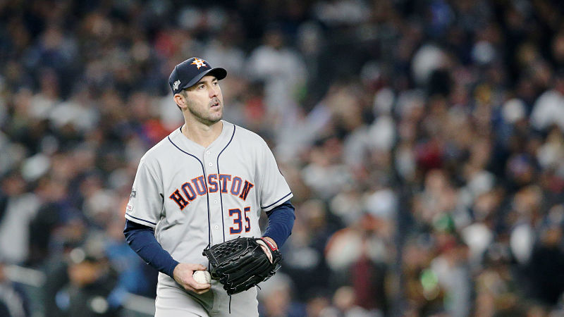 Houston Astros starting pitcher Justin Verlander