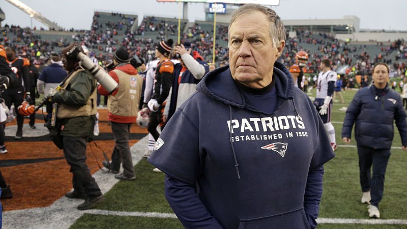 New England Patriots head coach Bill Belichick
