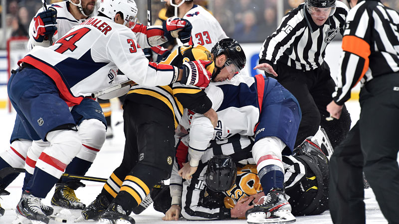 Brad Marchand, Tom Wilson, David Pastrnak