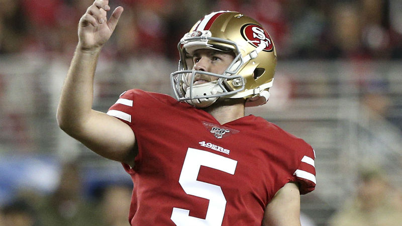 San Francisco 49ers kicker Chase McLaughlin