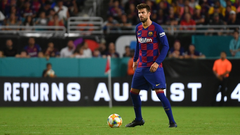 Barcelona defender Gerard Pique