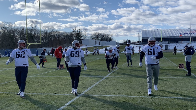 Patriots offensive line