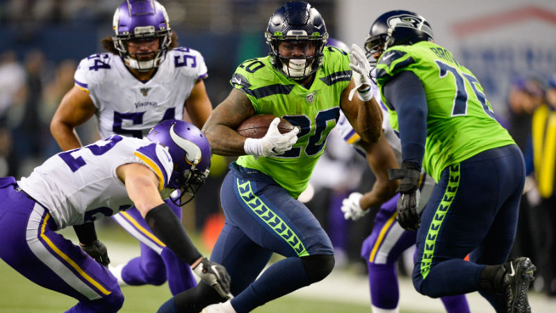Seattle Seahawks running back Rashaad Penny