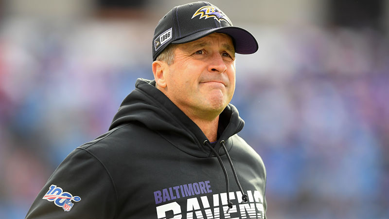 Baltimore Ravens head coach John Harbaugh