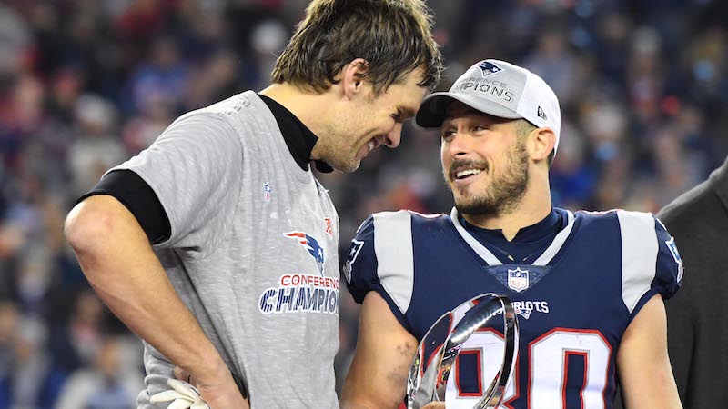 Patriots quarterback Tom Brady, wide receiver Danny Amendola