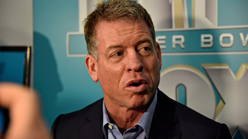 Fox Sports broadcaster Troy Aikman